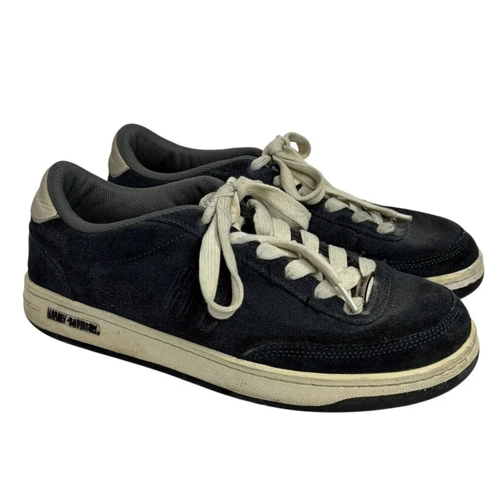 Harley-Davidson Mens Static Riding Shoes Mens Size 12 Navy Suede